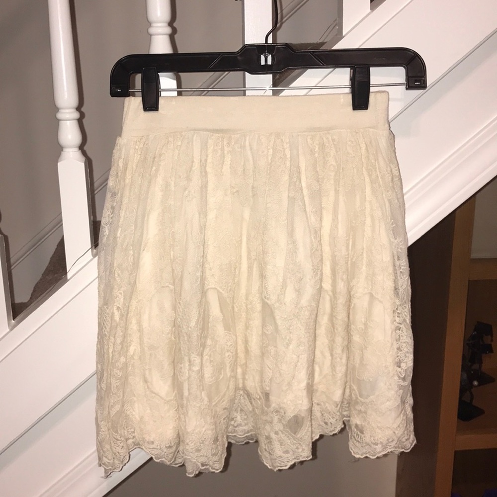 Urban outfitters flowy lace skirt